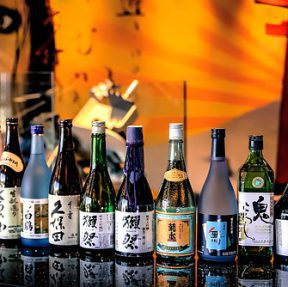 Drink bottles on the bar