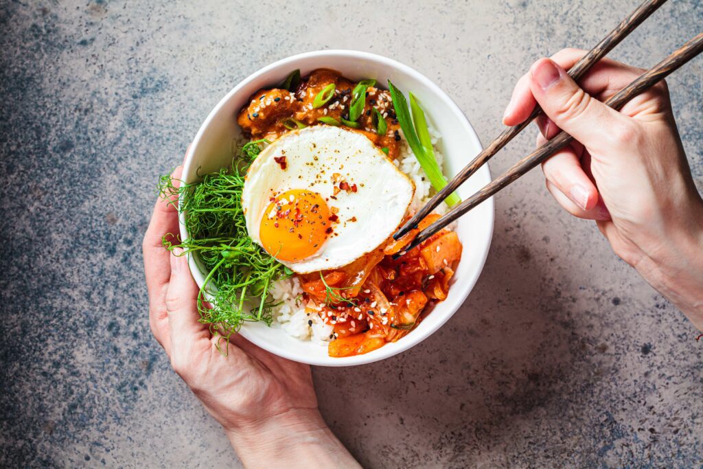 Tamago Poke Bowl - a type of poke bowl